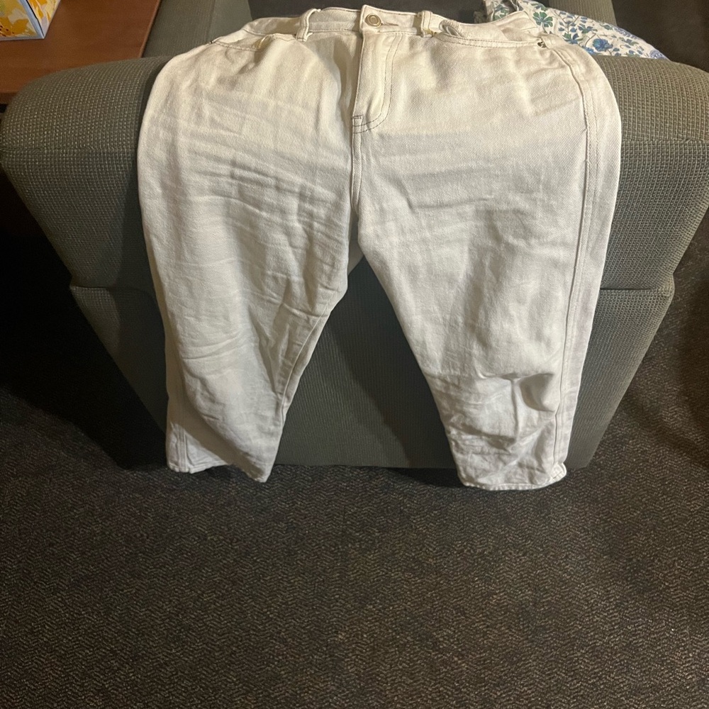 Urban Outfitters White Pantsuit Relaxed Fit